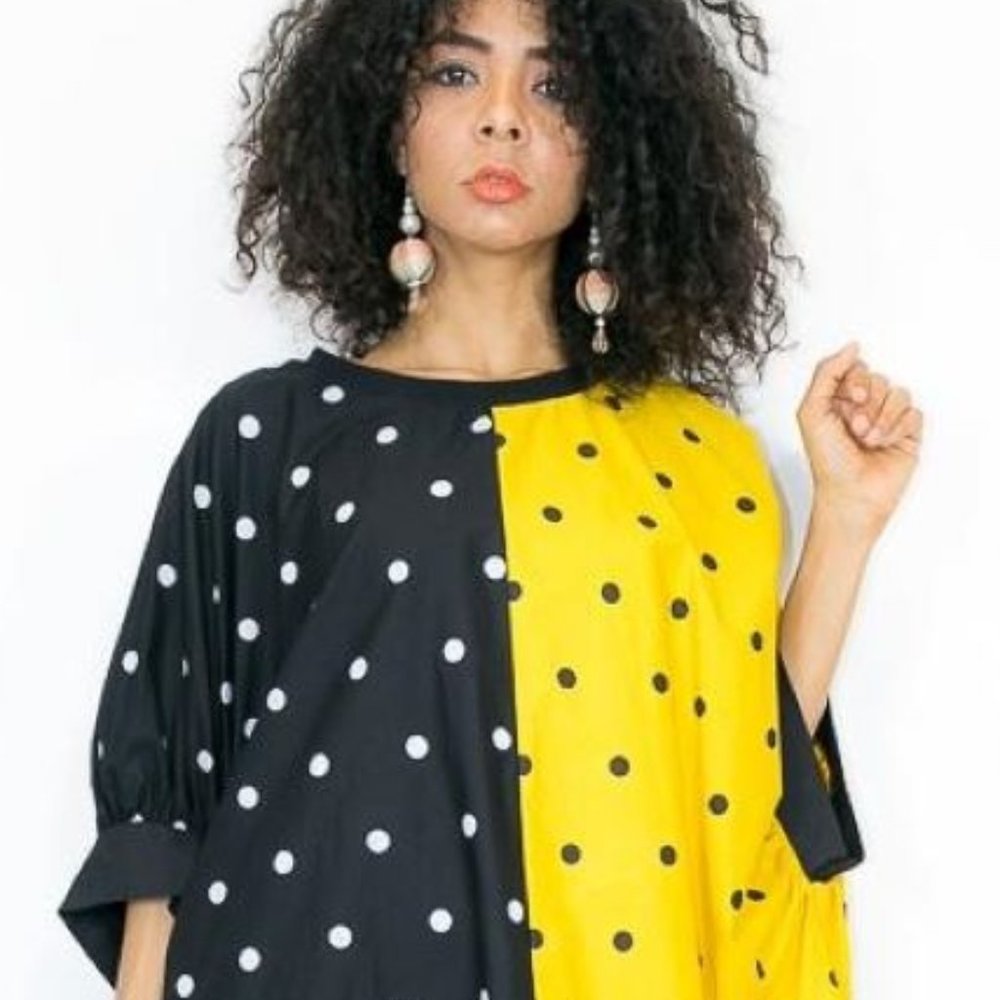 SOLD SOLD🛍🛍🛍Polka Dot High/Low Dress - Picture 3 of 6